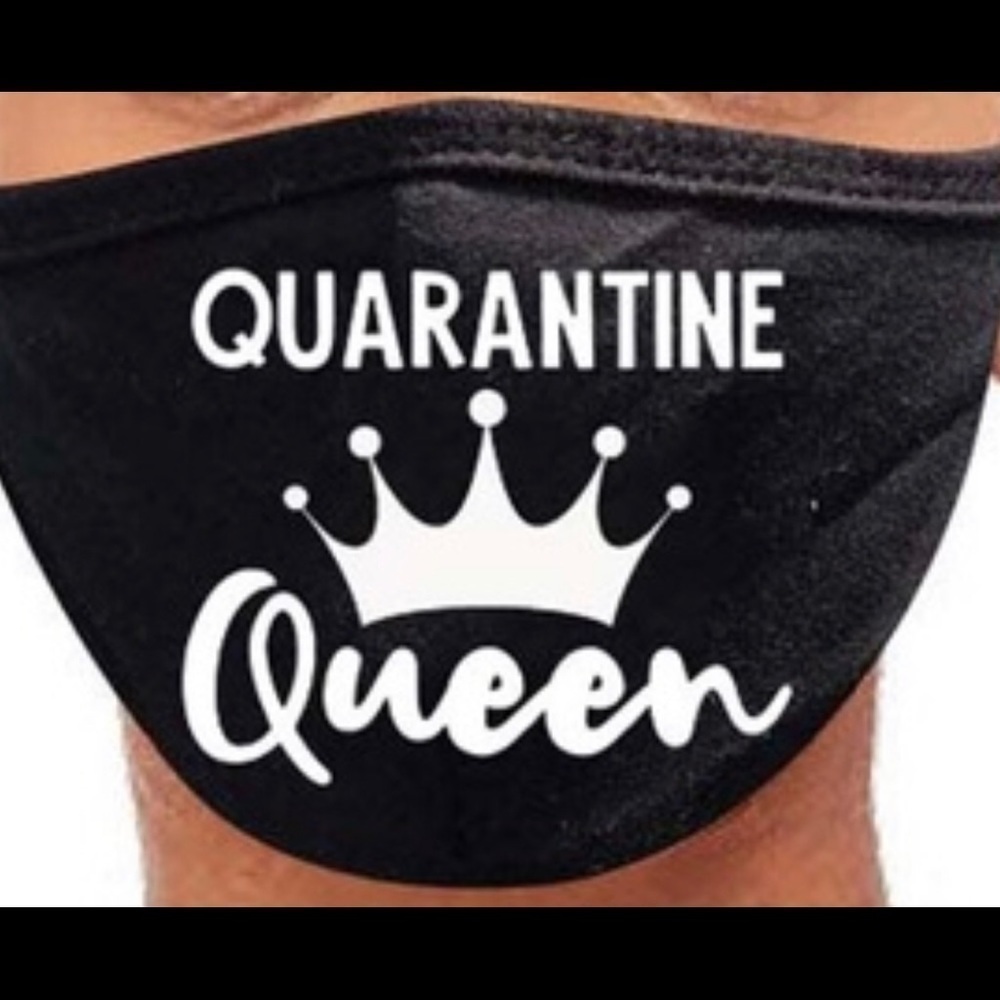 "Quarantine Queen" Washable Reusable Face Mask‎